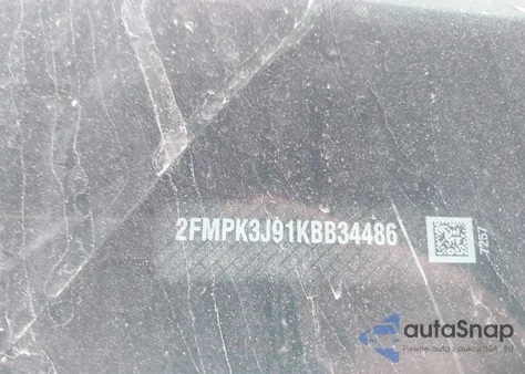 2019 Ford Edge Sel из США, поврежденный, VIN 2FMPK3J91KBB34486